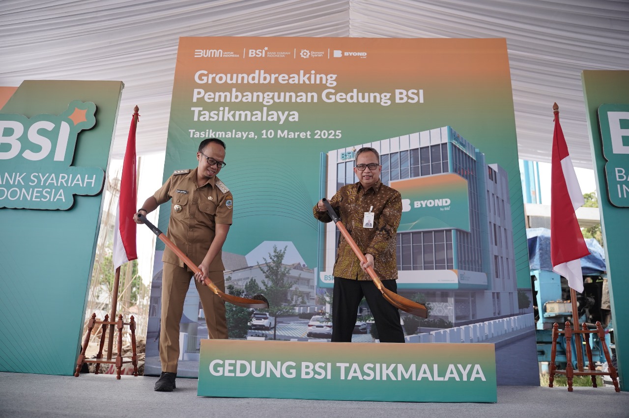 BSI Bangun Gedung Modern di Tasikmalaya, Dorong Inklusi Keuangan dan Ekonomi Syariah
