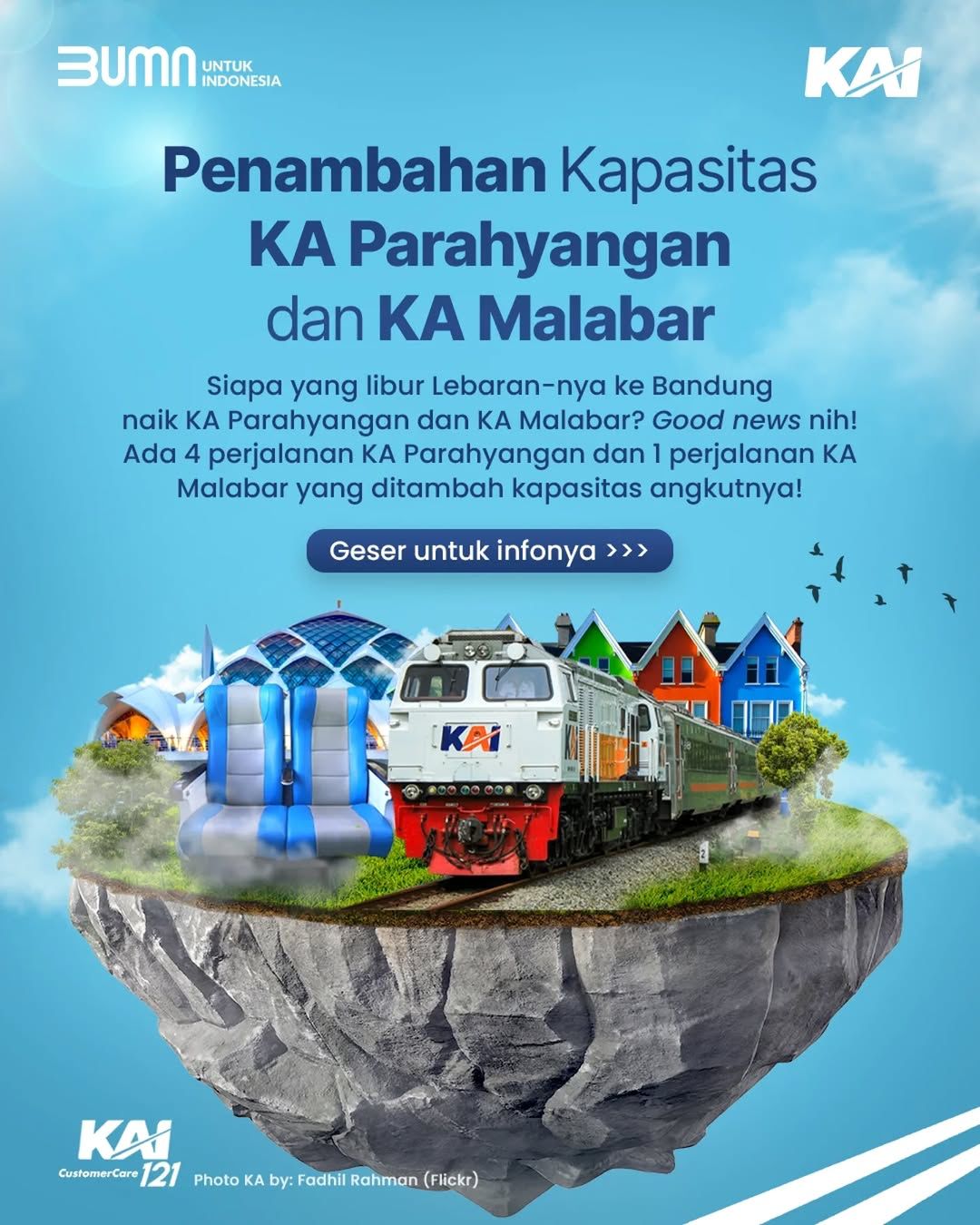 Jalur Selatan Jadi Pilihan: Kapasitas KA Parahyangan & Malabar Ditambah Saat Lebaran