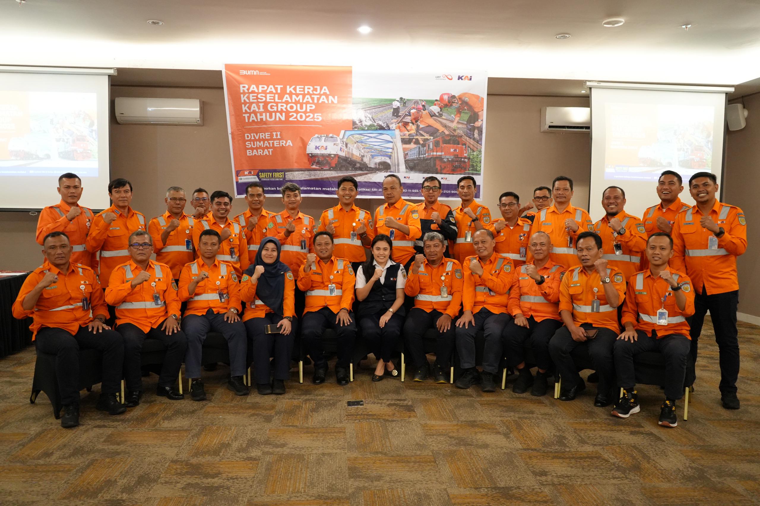 KAI Divre II Sumbar Jadikan Rapat Kerja Keselamatan sebagai Pilar Penguatan Budaya Aman