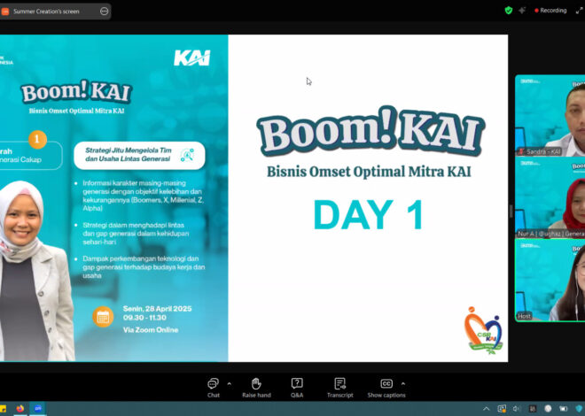 KAI Dorong Pertumbuhan UMKM Lewat Pelatihan BOOM! KAI dan MiKA Next Class