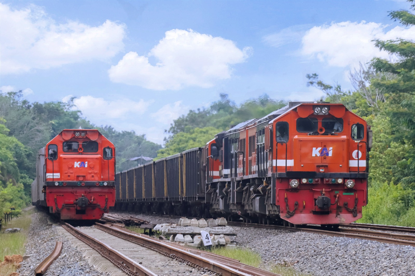 (Foto) KAI Tingkatkan Kapasitas Logistik dengan Impor 12 Lokomotif Baru dari AS